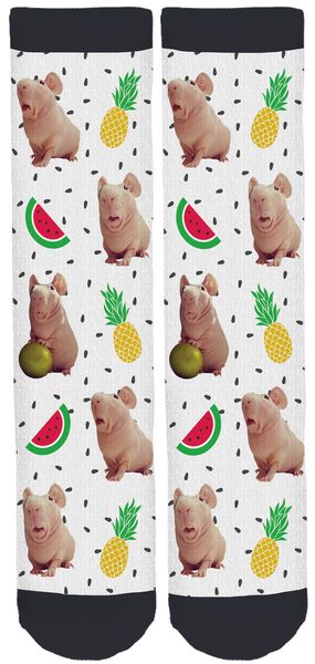Ludwik the Guinea Pig Crew Socks