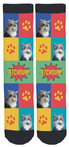 Atchoum the Cat Crew Socks