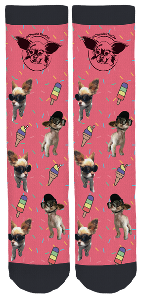 Chewie the Chi Summer Crew Socks