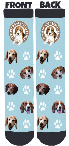 Forever Home Beagle Rescue Crew Socks