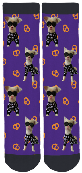 Lucky Second Chance at Life Skull Socks