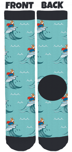 Jojo the Super Corgi Crew Socks