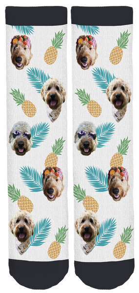 Lena the Golden Doodle Crew Socks