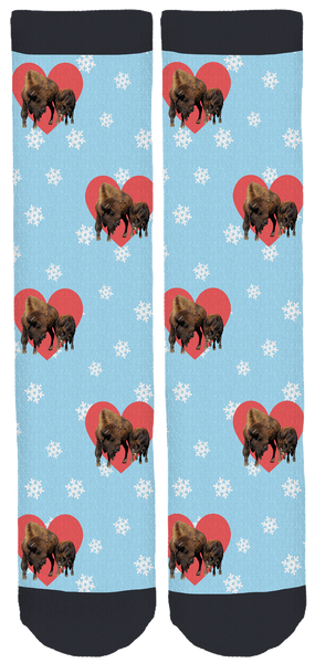 Lighthouse Farm Sanctuary Bison Socks