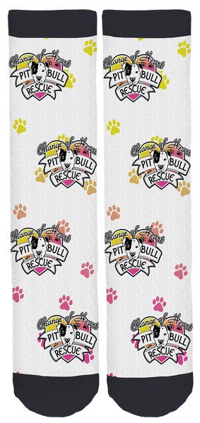 Change of Heart Pit Bull Rescue Crew Socks