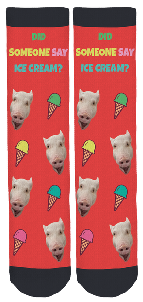 Pickle the Pig Crew Socks