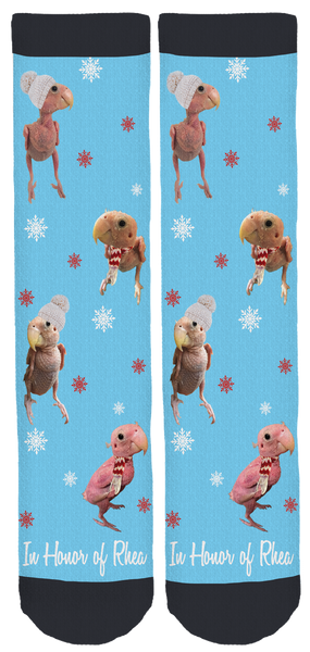 Rhea 'The Naked Birdie' Holiday Crew Socks