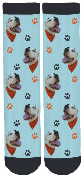 Rowdy the Pitbull Crew Socks