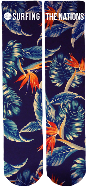 Limited Edition Surfing The Nations Bamboo Crew Socks