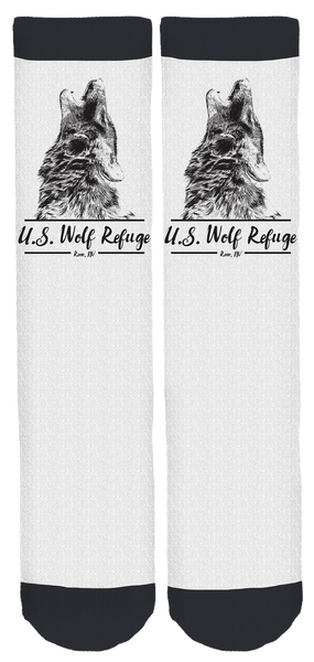 United States Wolf Refuge Crew Socks