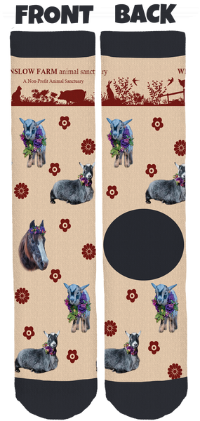 Winslow Farm Animal Sanctuary Crew Socks