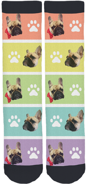 Frida the Frenchie Friendship Crew Socks