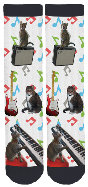 Oskar the Blind Cat & Klaus Crew Socks