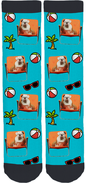 Mr. Gerald the Bulldog Crew Socks