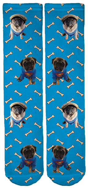 Limited Edition Bubblebecca Pugs Crew Socks