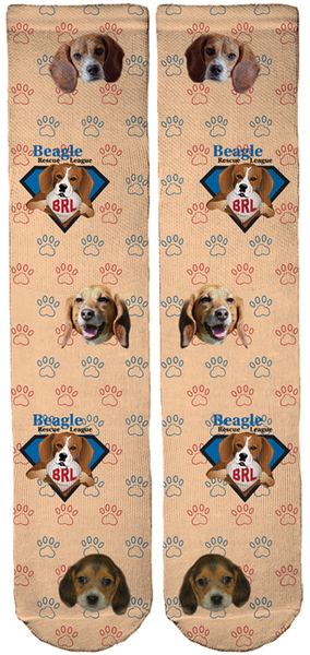 Beagle Rescue League Crew Socks