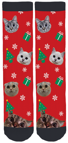 Nala, Coffee & Luna Holiday Crew Socks