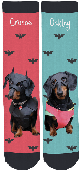 Crusoe the Celebrity Dachshund Crew Socks