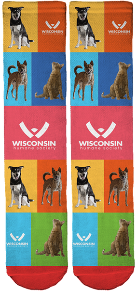 Limited Edition Wisconsin Humane Society Crew Socks
