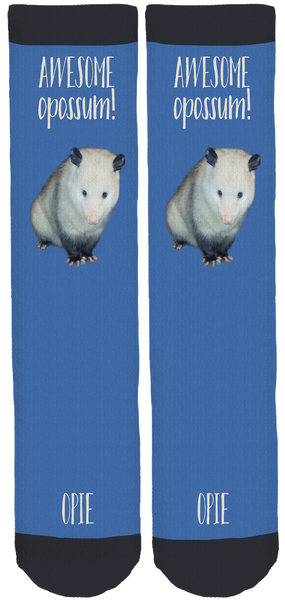 Opie the Awesome Opossum Socks