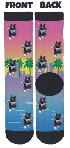 Conrad the Cat Crew Socks