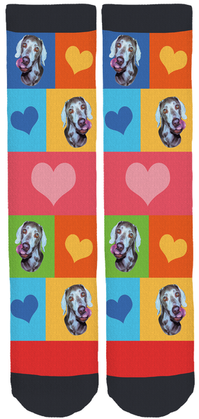 Great Lakes Weimaraner Rescue Crew Socks