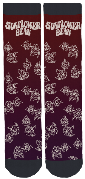 Sunflower Bean Maroon Crew Socks