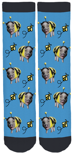 Egbert the Mini Pig Crew Socks