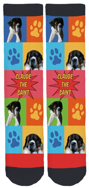 Claude the Saint Crew Socks