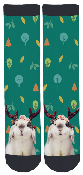 Exempel the Bunny Crew Socks