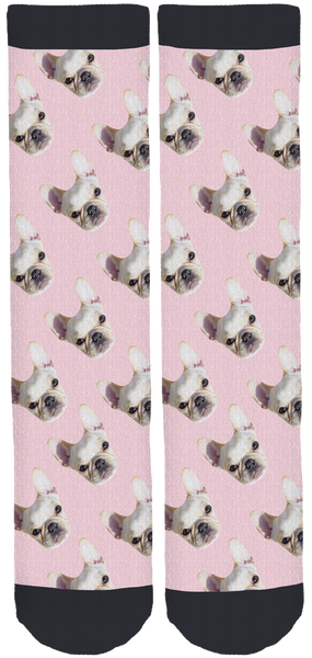 Frenchie Leo Crew Socks