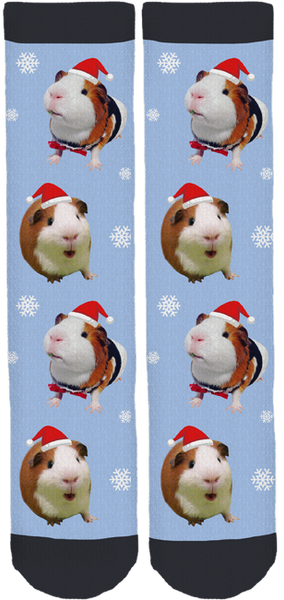 Bruce the Guinea Pig Holiday Socks