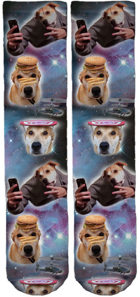 Limited Edition Finley in Space Crew Socks!