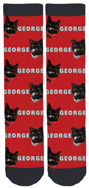 My Cat George Crew Socks
