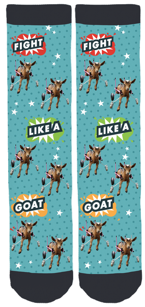 Fight Like A Goat Crew Socks