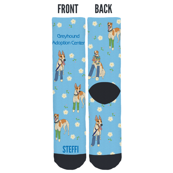 Greyhound Adoption Center Crew Socks