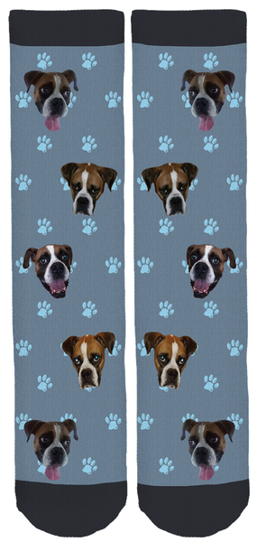 Limited Edition Blue Ridge Boxer Rescue Bamboo Crew Socks