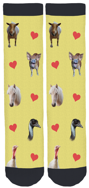 Hope Haven Farm Sanctuary Crew Socks