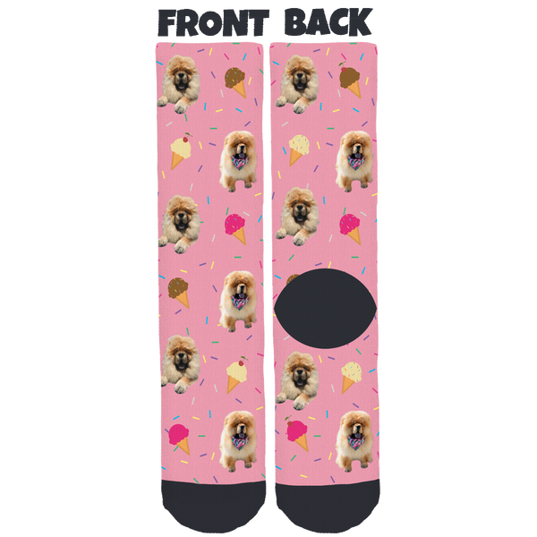 Teddy Chow Chow Ice Cream Socks