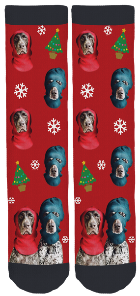 The Pointer Brothers Holiday Crew Socks