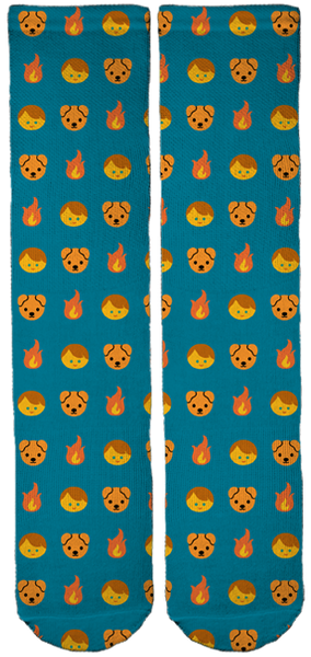 Limited Edition Hot Dudes With Dogs Crew Socks