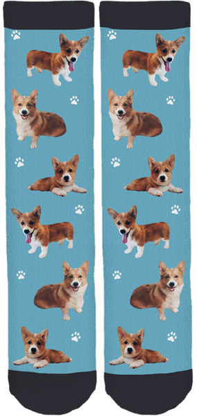 Harlan the Corgi Crew Socks