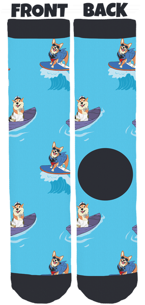 Jojo the Super Corgi Crew Socks