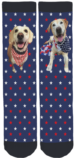 Dusty Lynn And Brodie for Canine Angels Crew Socks