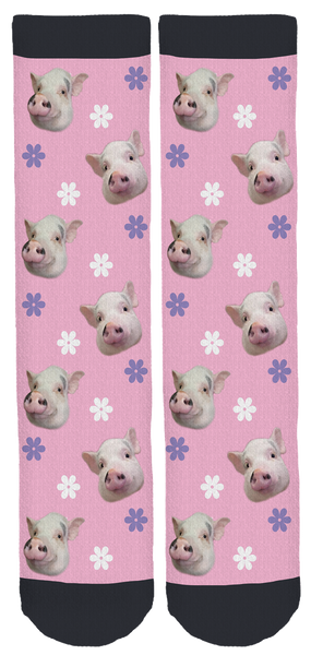 Lollipop the Lucky Pig Crew Socks