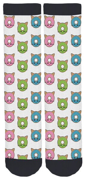 Kawaii Hawaii Cats Crew Socks