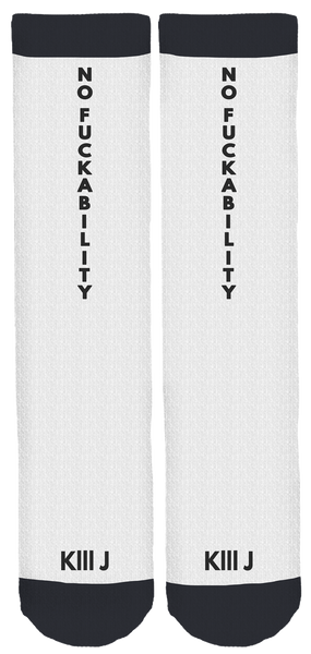 No Fuckability Crew Socks