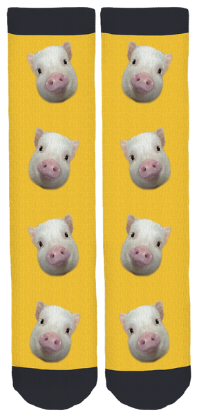 Pumpernickel the Mini Pig Crew Socks