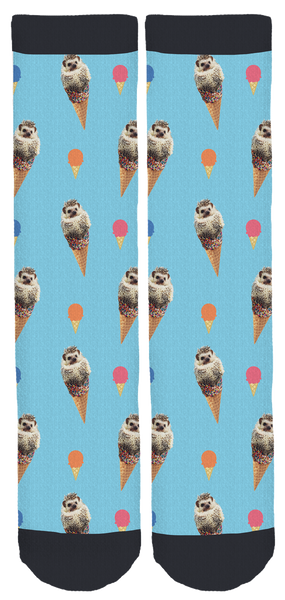 Lionel The Hedgehog Crew Socks
