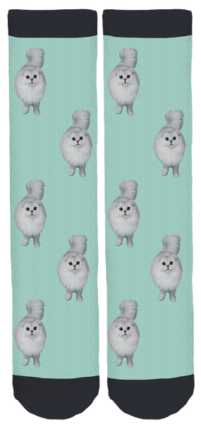 Reggie The Cat Crew Socks